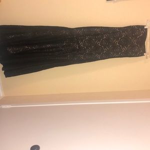 Black laced cocktail dress